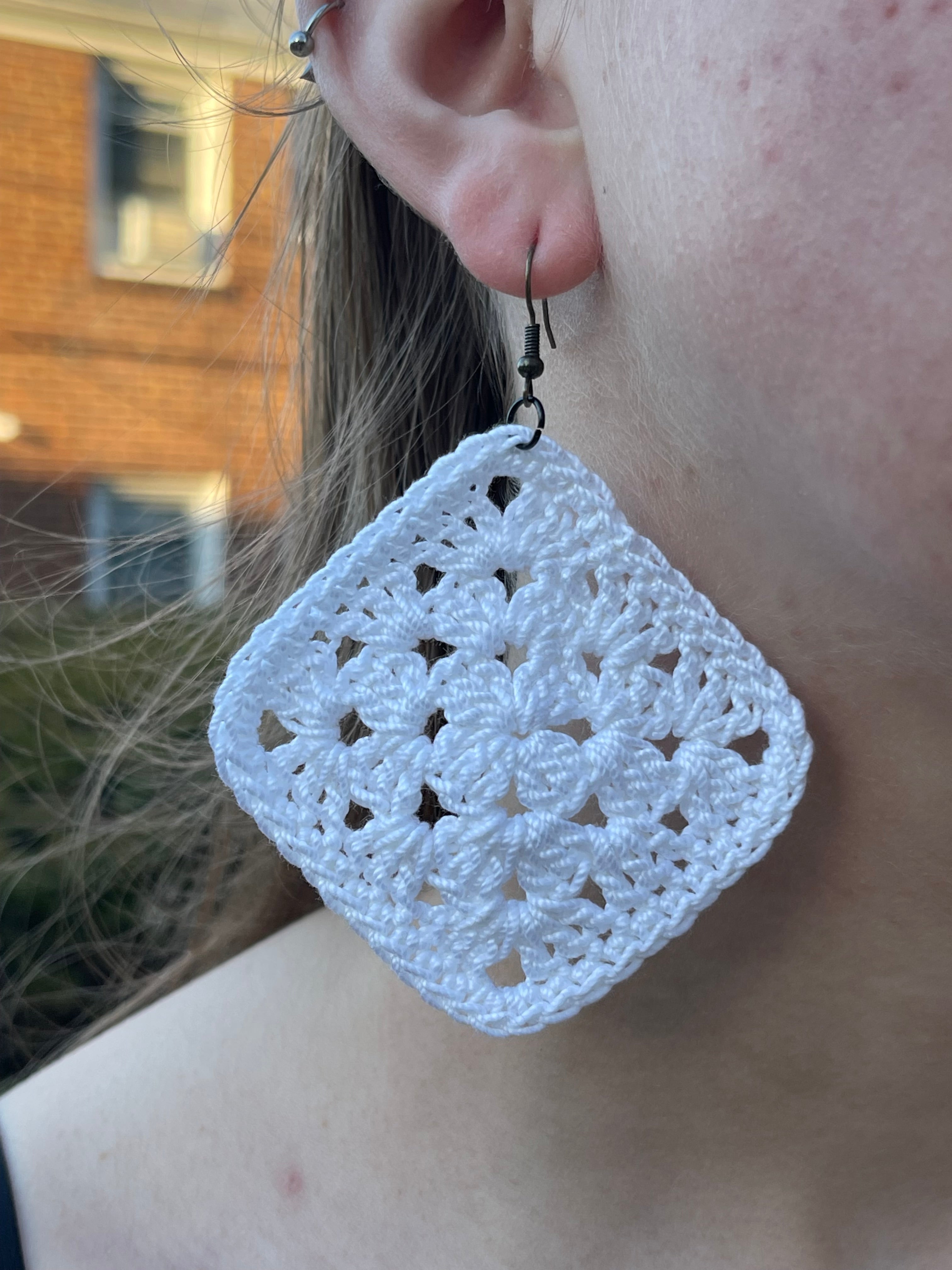 Granny Square Earrings